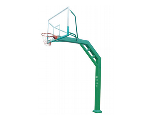 A017 180x180 square tube fixed single arm basketball stand
