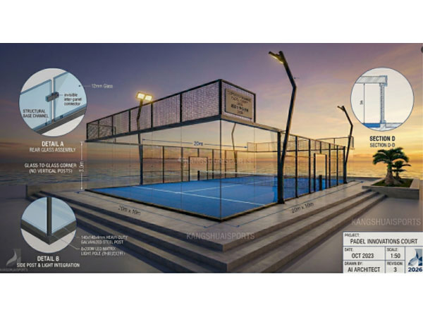 Super Panoramic Panel Tennis Court
